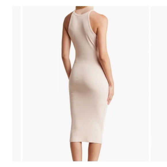 JAMES PERSE Ribbed Midi Tank Dress In Nougat in Sz 3 (L) NWT - Picture 2 of 4